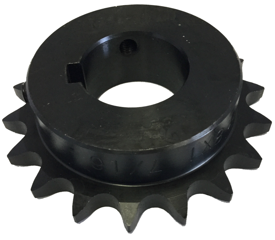H4019X1716 19-Tooth, 40 Standard Roller Chain Finished Bore Sprocket (1/2" Pitch, 1 7/16" Bore) - Froedge Machine & Supply Co., Inc.