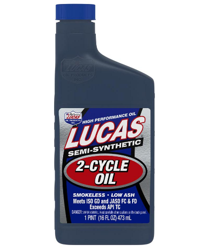 Lucas Semi-Synthetic 2-Cycle Oil, 16 Oz