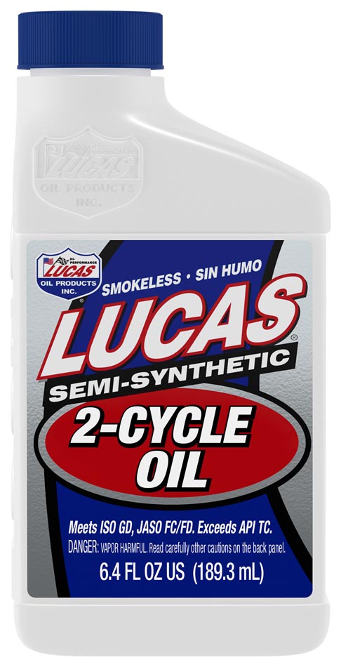 Lucas Semi-Synthetic 2-Cycle Oil, 6.4 Oz