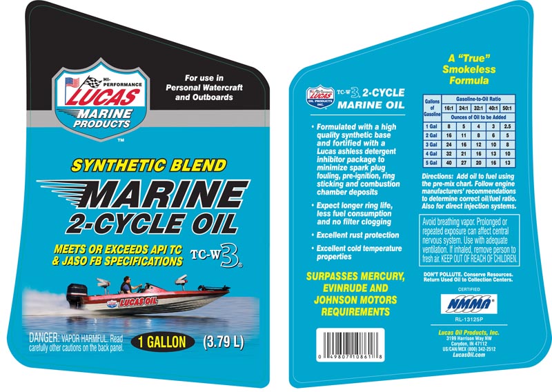 Lucas Marine 2 Cycle Oil TC-W3 Syn Blend