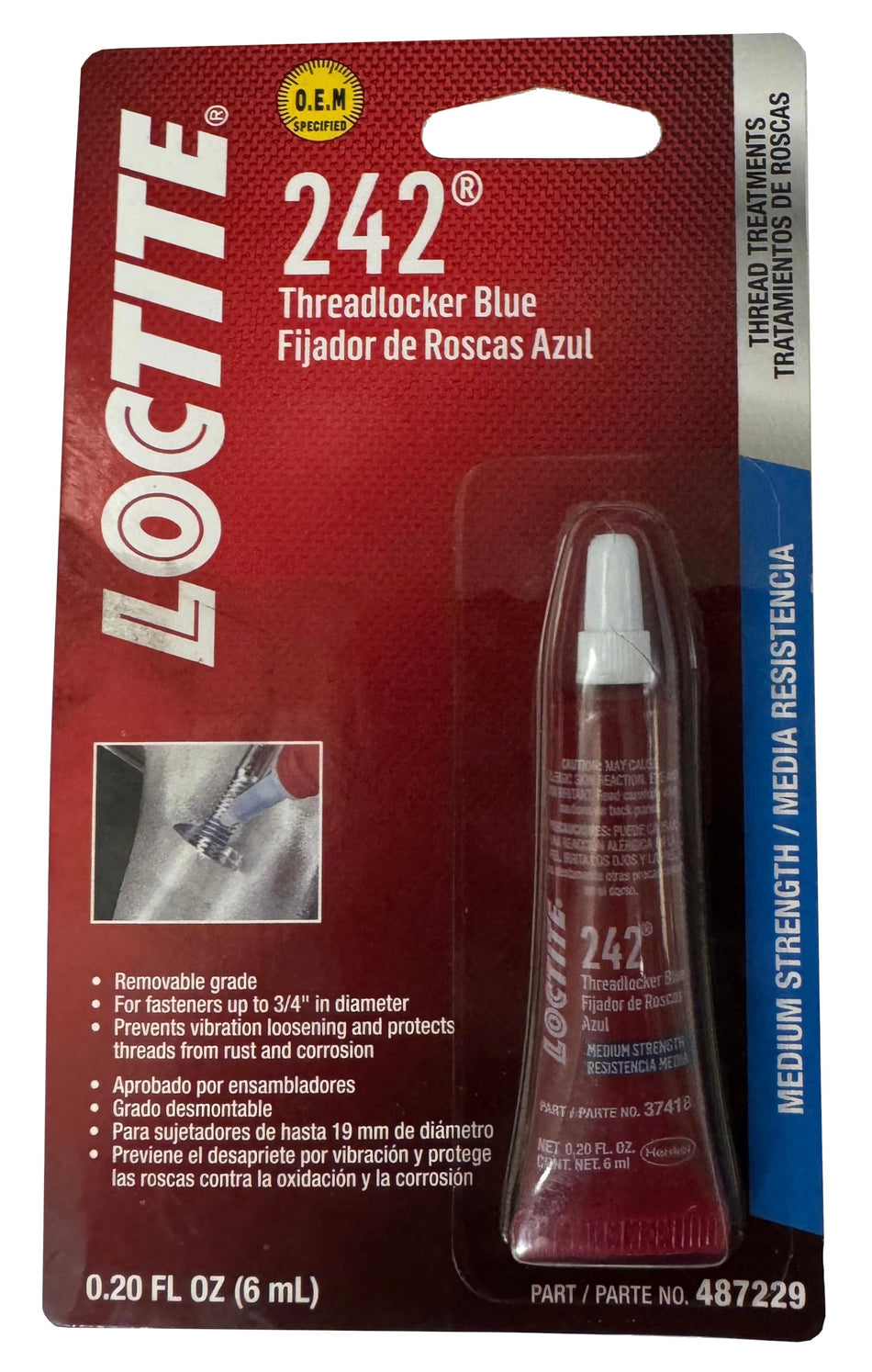 Blue Thread Lock 6ML