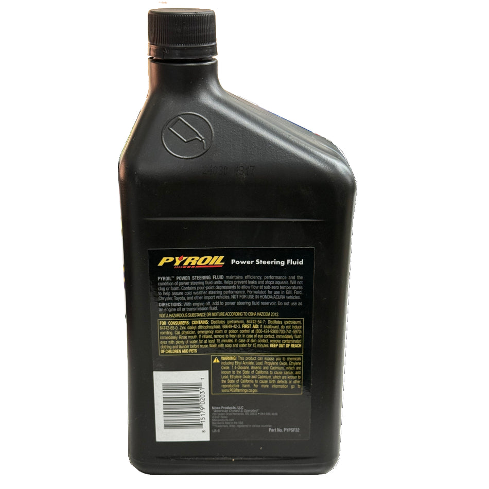 Power Steering Fluid, 1 Quart