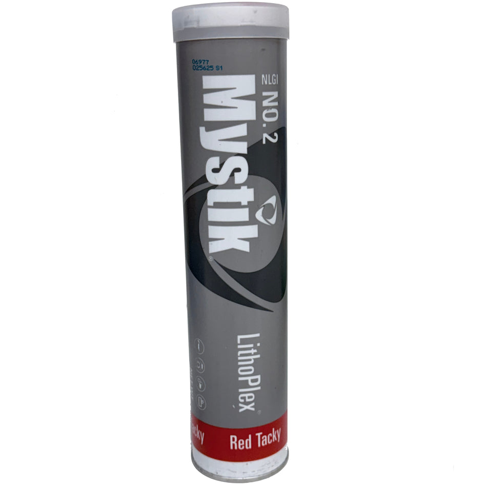 Mystik LithoPlex Red Tacky #2 Grease, 14 oz tube (397 g)