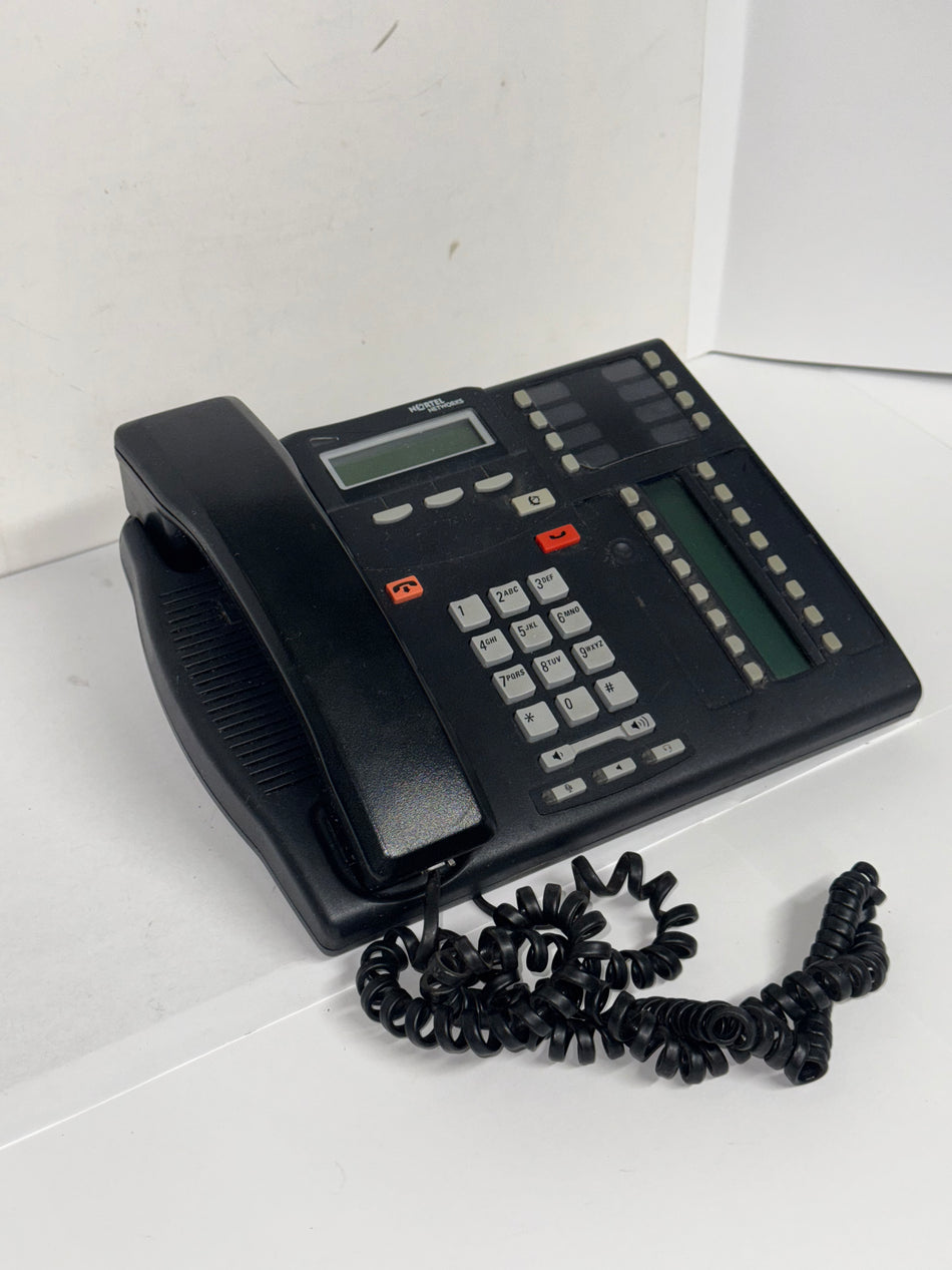 Avaya T7316E, Nortel Networks T7316E, etc. Corporate Telephones. (Charcoal, Used)
