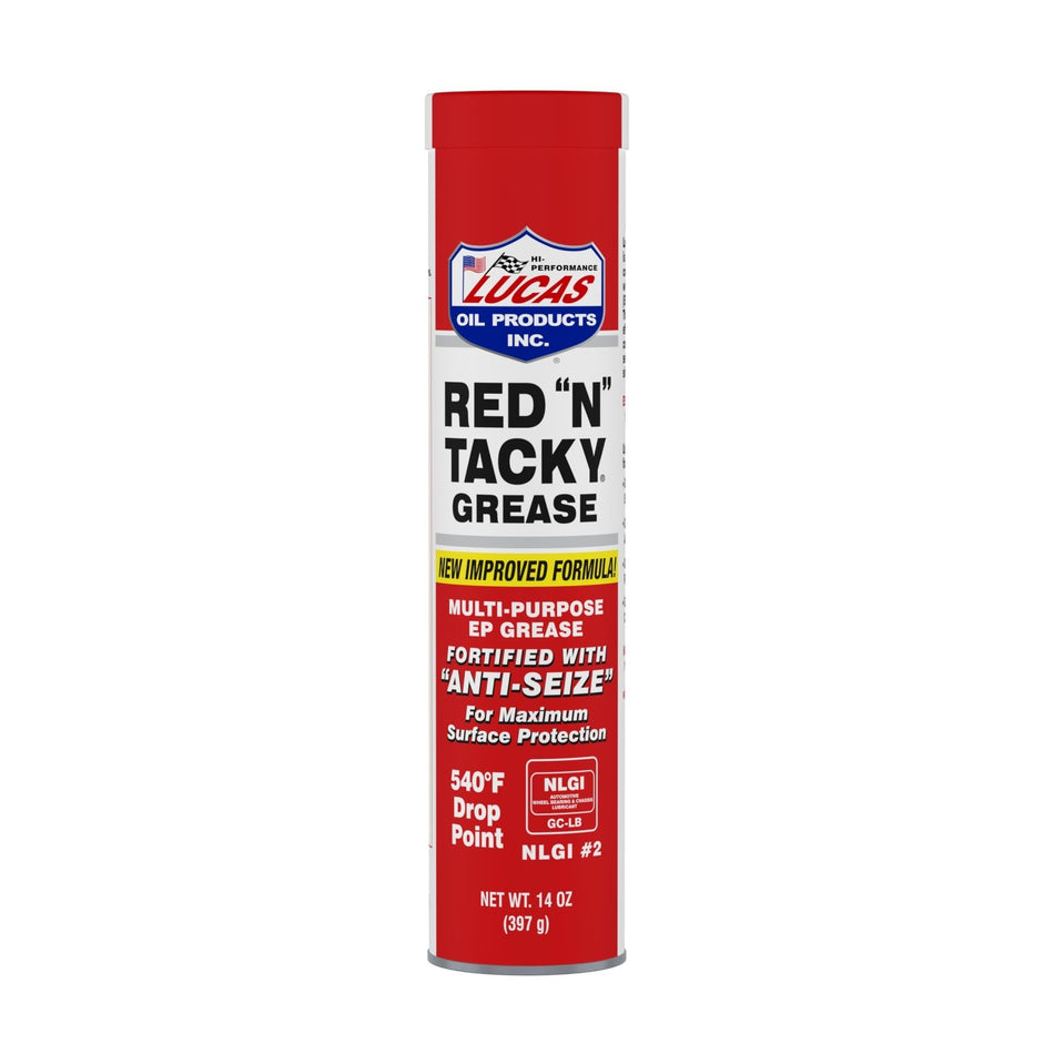 Lucas Red "N" Tacky Grease 14 oz. Cartridge, Pack of 1