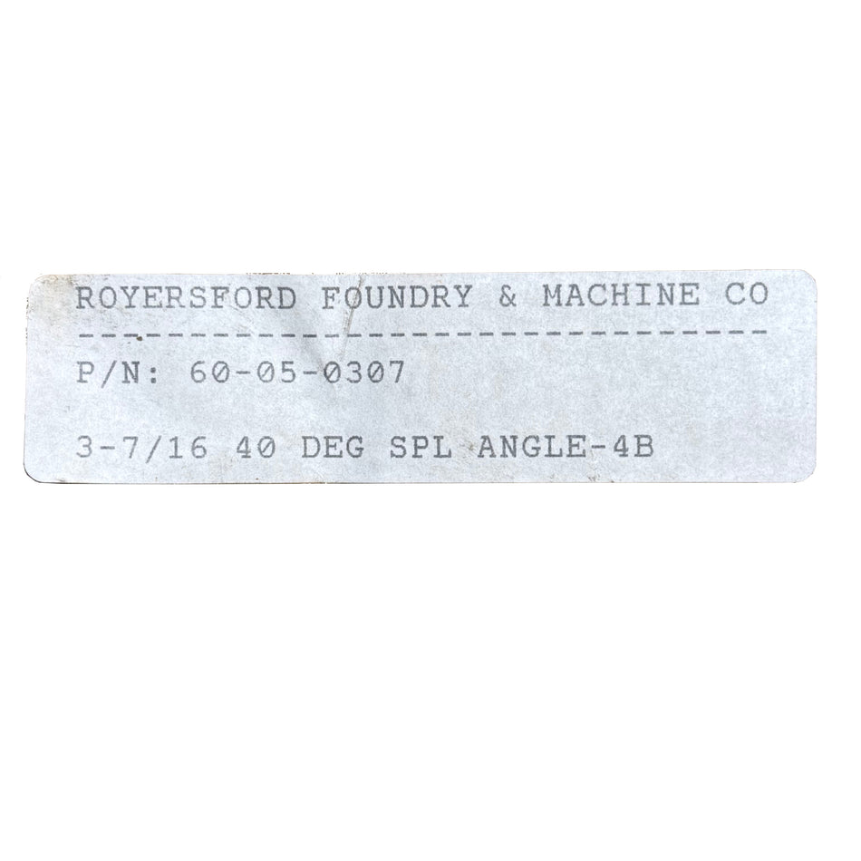 3 7/16" Split Journal Bearing 40 Degree  60-05-0307 
Alimite Not Include.