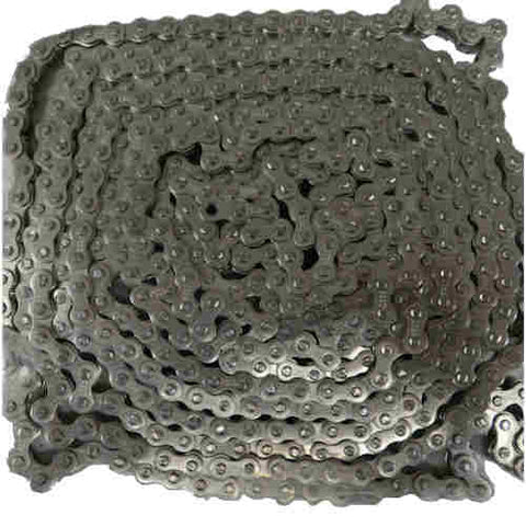 ANSI 25 Stainless Riveted Rollerless Split Bushing Chain 0.250" Pitch 10 Foot Box
