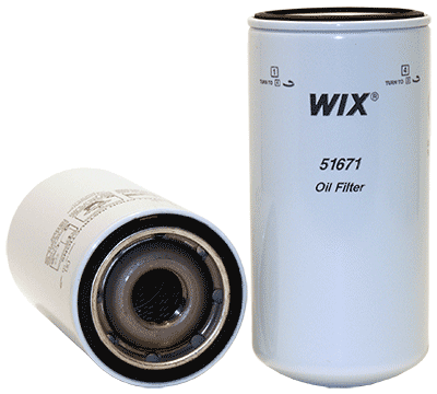 WIX Part # 51671 Spin-On Lube Filter, Pack of 1