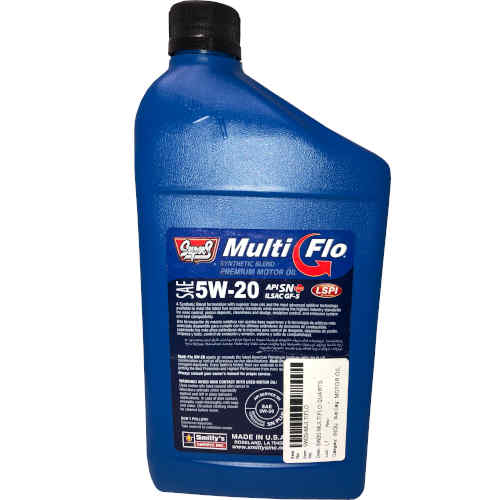 5W20 Multi-flo Synthetic Blend Motor Oil 1qt