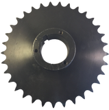 80Q33 33-Tooth, 80 Standard Roller Chain Split Taper Sprocket (1" Pitch) - Froedge Machine & Supply Co., Inc.