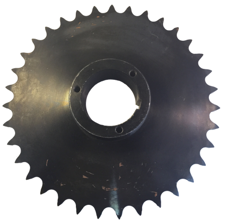 80Q35 35-Tooth, 80 Standard Roller Chain Split Taper Sprocket (1" Pitch) - Froedge Machine & Supply Co., Inc.