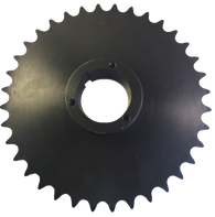 80Q36 36-Tooth, 80 Standard Roller Chain Split Taper Sprocket (1" Pitch) - Froedge Machine & Supply Co., Inc.