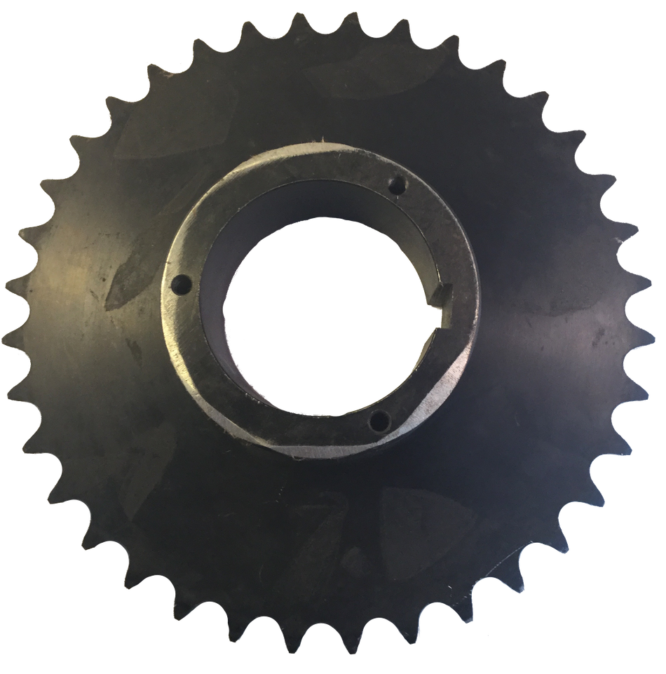 80R36 36-Tooth, 80 Standard Roller Chain Split Taper Sprocket (1" Pitch) - Froedge Machine & Supply Co., Inc.