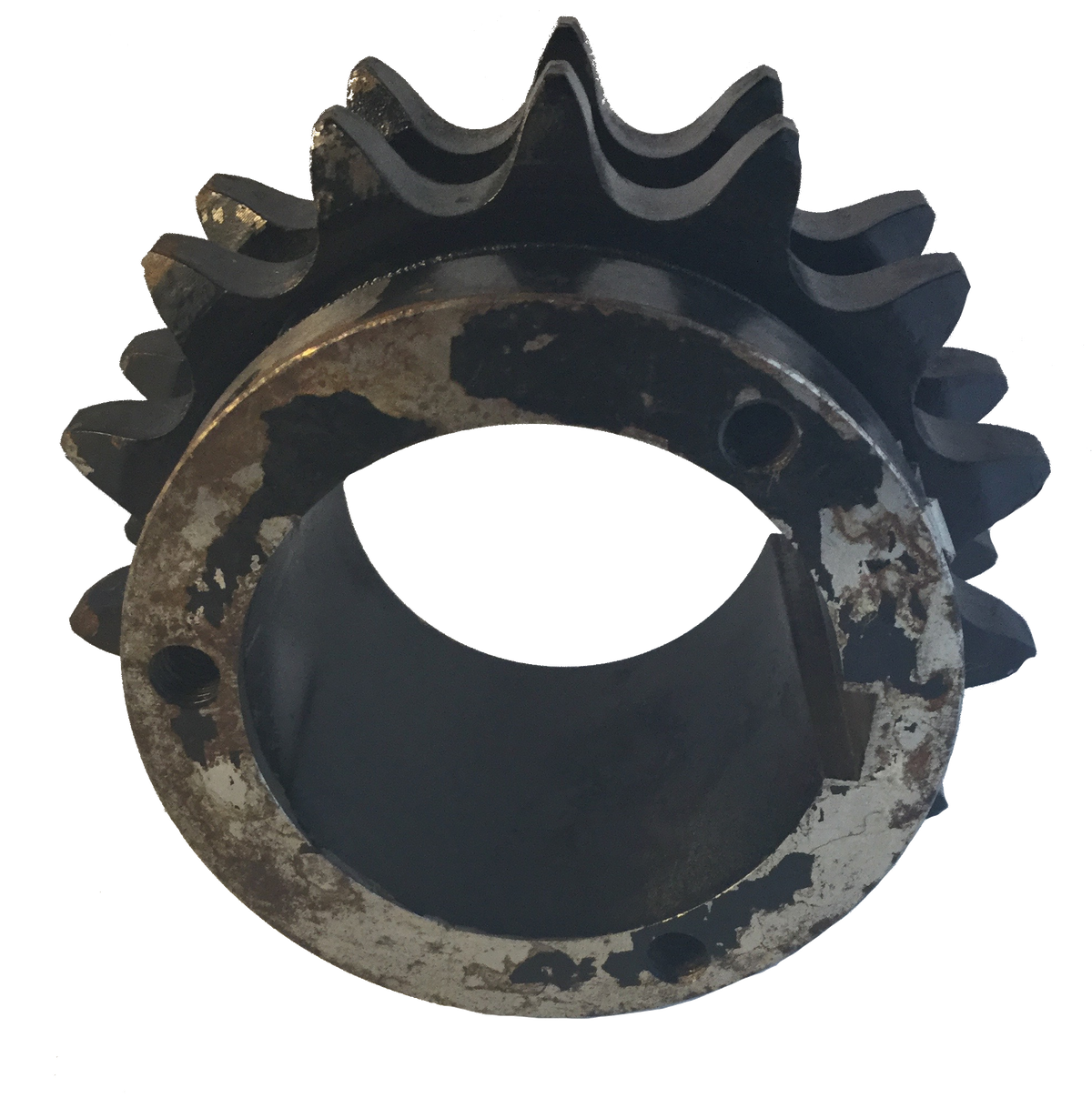 D80Q15 15-Tooth, 80 Standard Roller Chain Split Taper Double Sprocket (1" Pitch) - Froedge Machine & Supply Co., Inc.