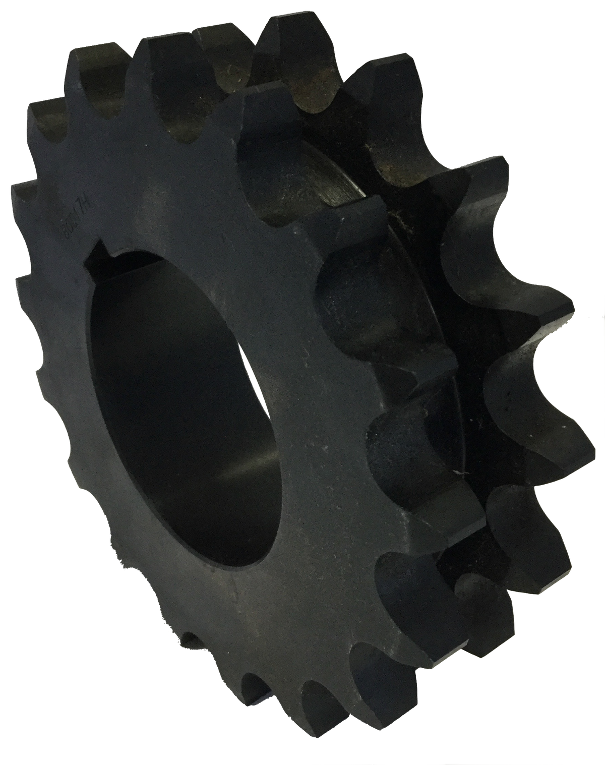 D80Q17 17-Tooth, 80 Standard Roller Chain Split Taper Double Sprocket (1" Pitch) - Froedge Machine & Supply Co., Inc.