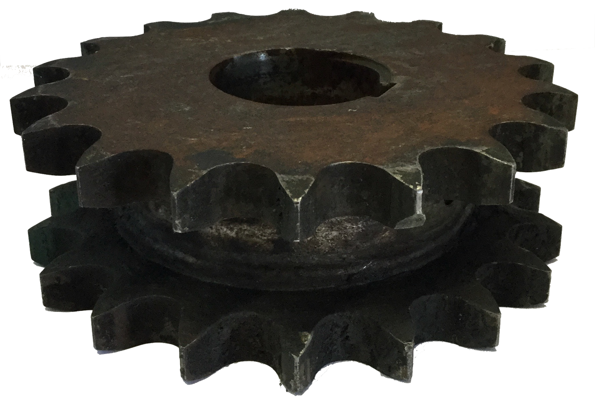 D80Q18 18-Tooth, 80 Standard Roller Chain Split Taper Double Sprocket (1" Pitch) - Froedge Machine & Supply Co., Inc.