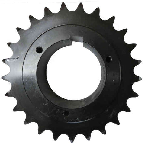 D80R25 25-Tooth, 80 Standard Roller Chain Split Taper Double Sprocket (1" Pitch)