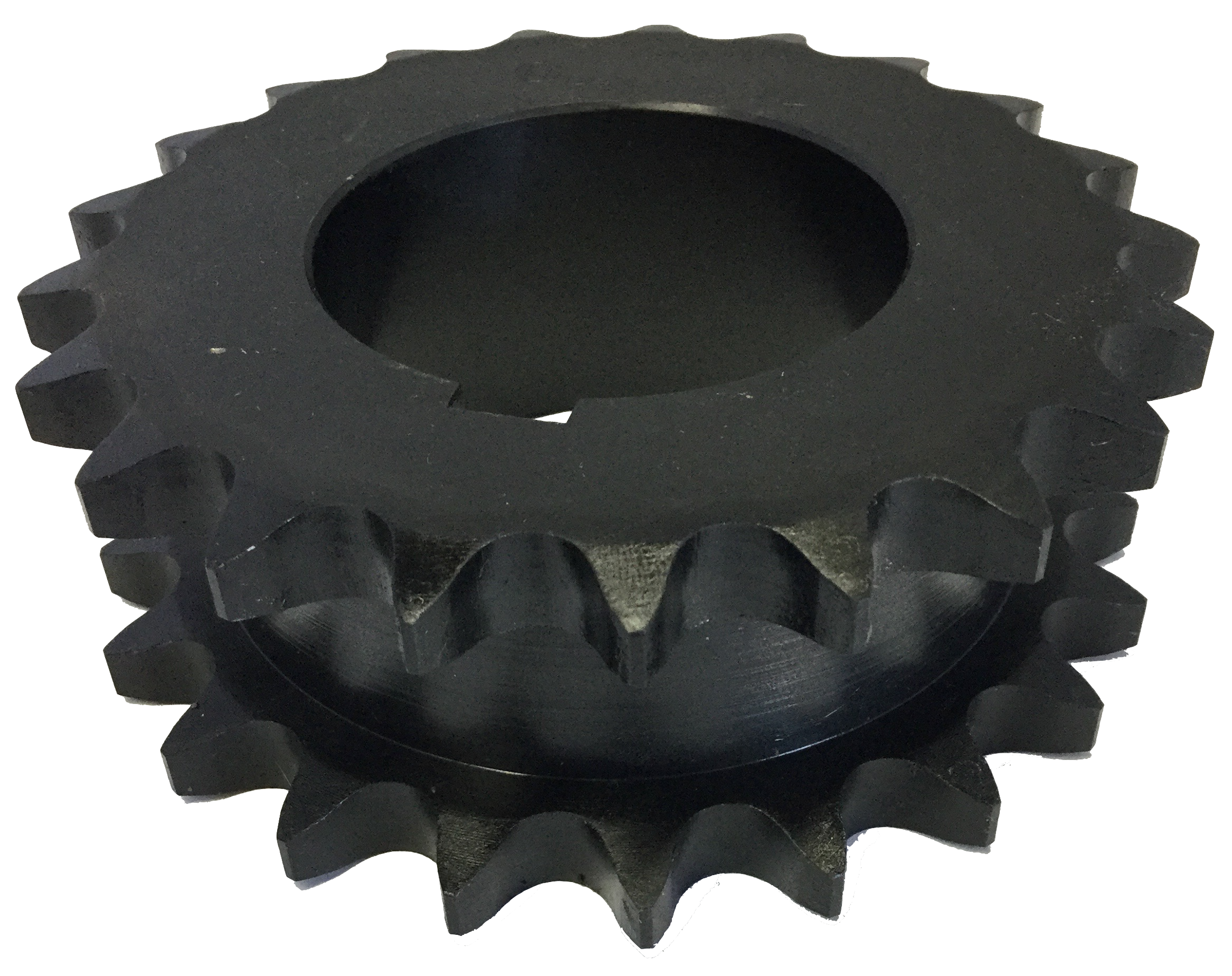 DS60Q21 21-Tooth, 60 Standard Roller Chain Split Taper Double Single Sprocket (3/4" Pitch) - Froedge Machine & Supply Co., Inc.