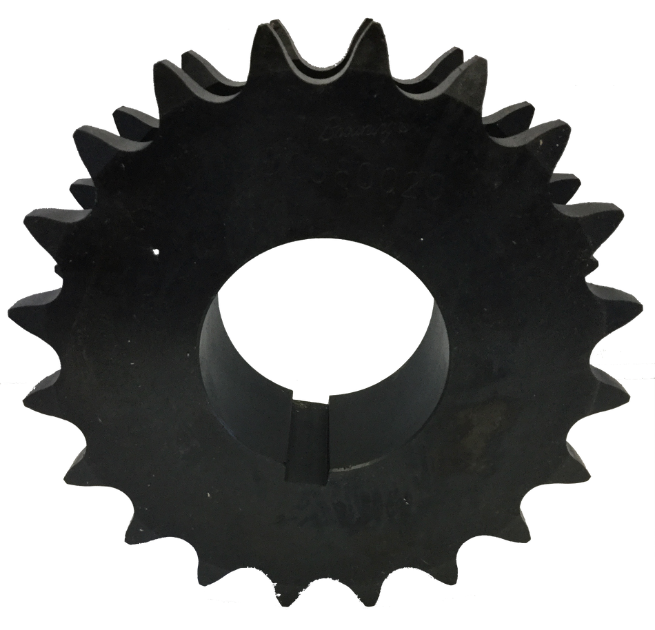 DS60Q20 20-Tooth, 60 Standard Roller Chain Split Taper Double Single Sprocket (3/4" Pitch) - Froedge Machine & Supply Co., Inc.