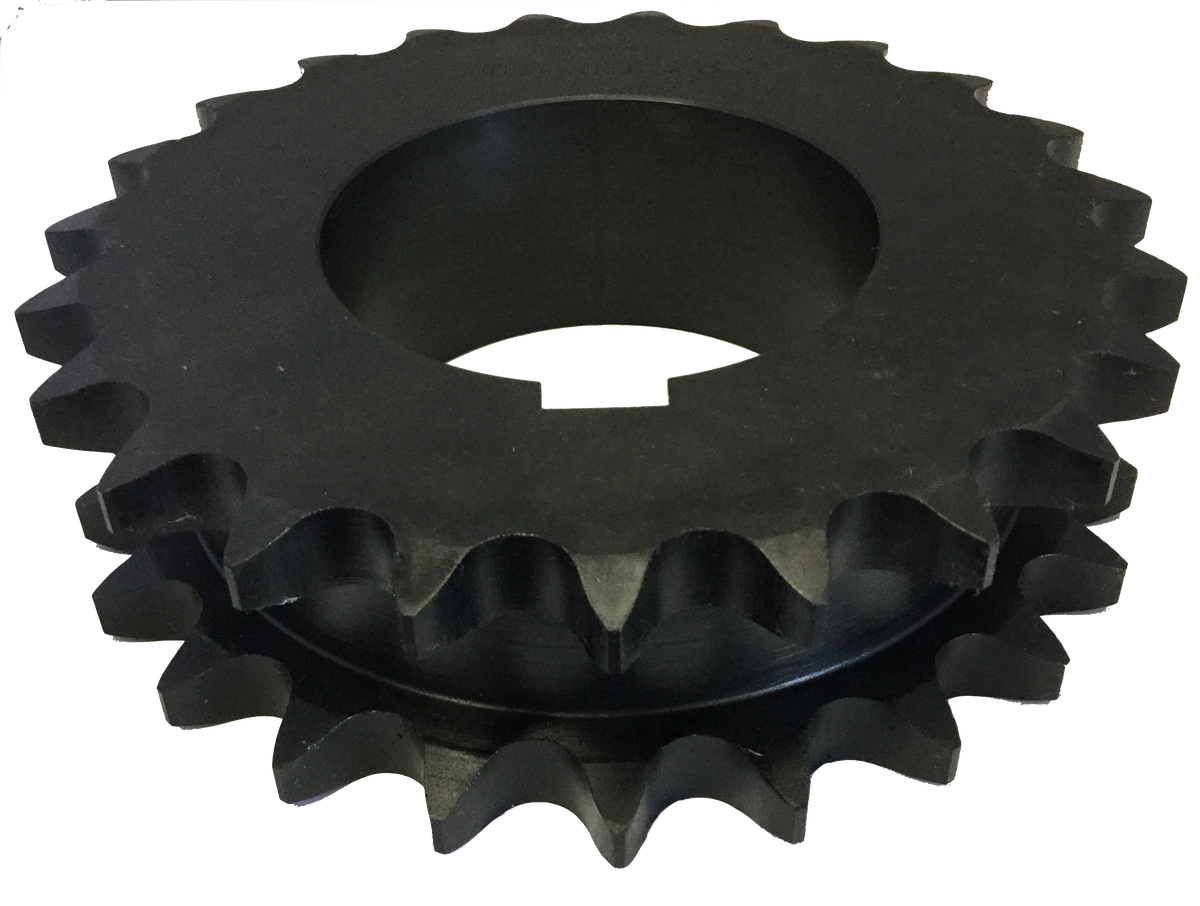DS80R23 23-Tooth, 80 Standard Roller Chain Split Taper Double Single Sprocket (1" Pitch) - Froedge Machine & Supply Co., Inc.