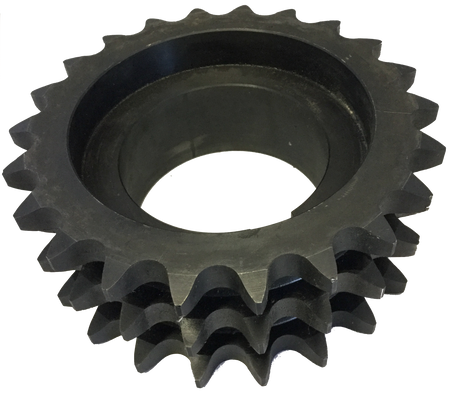 E80R22H 22-Tooth, 80 Standard Roller Chain Split Taper Triple Sprocket (1" Pitch) - Froedge Machine & Supply Co., Inc.