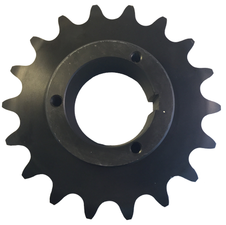 H100Q18 18-Tooth, 100 Standard Roller Chain Split Taper Sprocket (1 1/4" Pitch) - Froedge Machine & Supply Co., Inc.