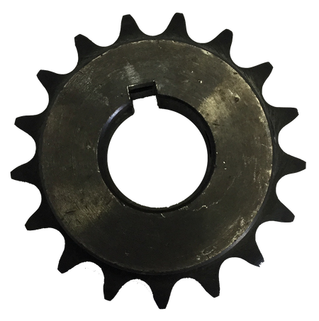 H4017X1 17-Tooth, 40 Standard Roller Chain Finished Bore Sprocket (1/2" Pitch, 1" Bore) - Froedge Machine & Supply Co., Inc.