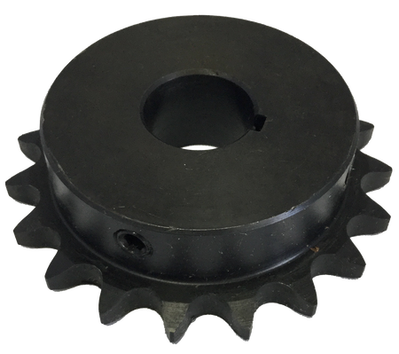 H4019X78 19-Tooth, 40 Standard Roller Chain Finished Bore Sprocket (1/2" Pitch, 7/8" Bore) - Froedge Machine & Supply Co., Inc.