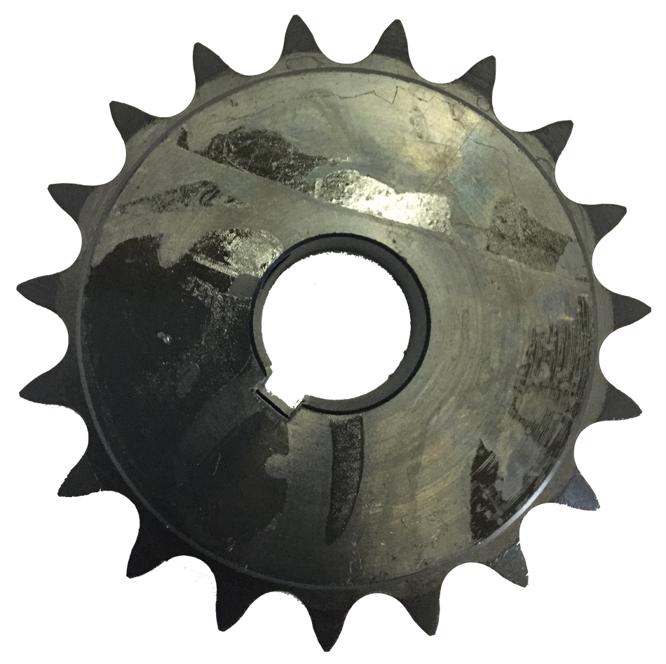 H5019X1 19-Tooth, 50 Standard Roller Chain Finished Bore Sprocket (5/8" Pitch, 1" Bore) - Froedge Machine & Supply Co., Inc.
