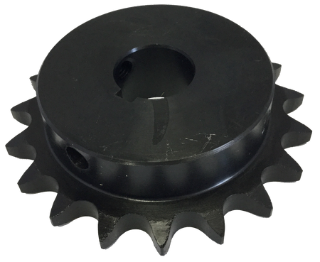 H5019X1 19-Tooth, 50 Standard Roller Chain Finished Bore Sprocket (5/8" Pitch, 1" Bore) - Froedge Machine & Supply Co., Inc.