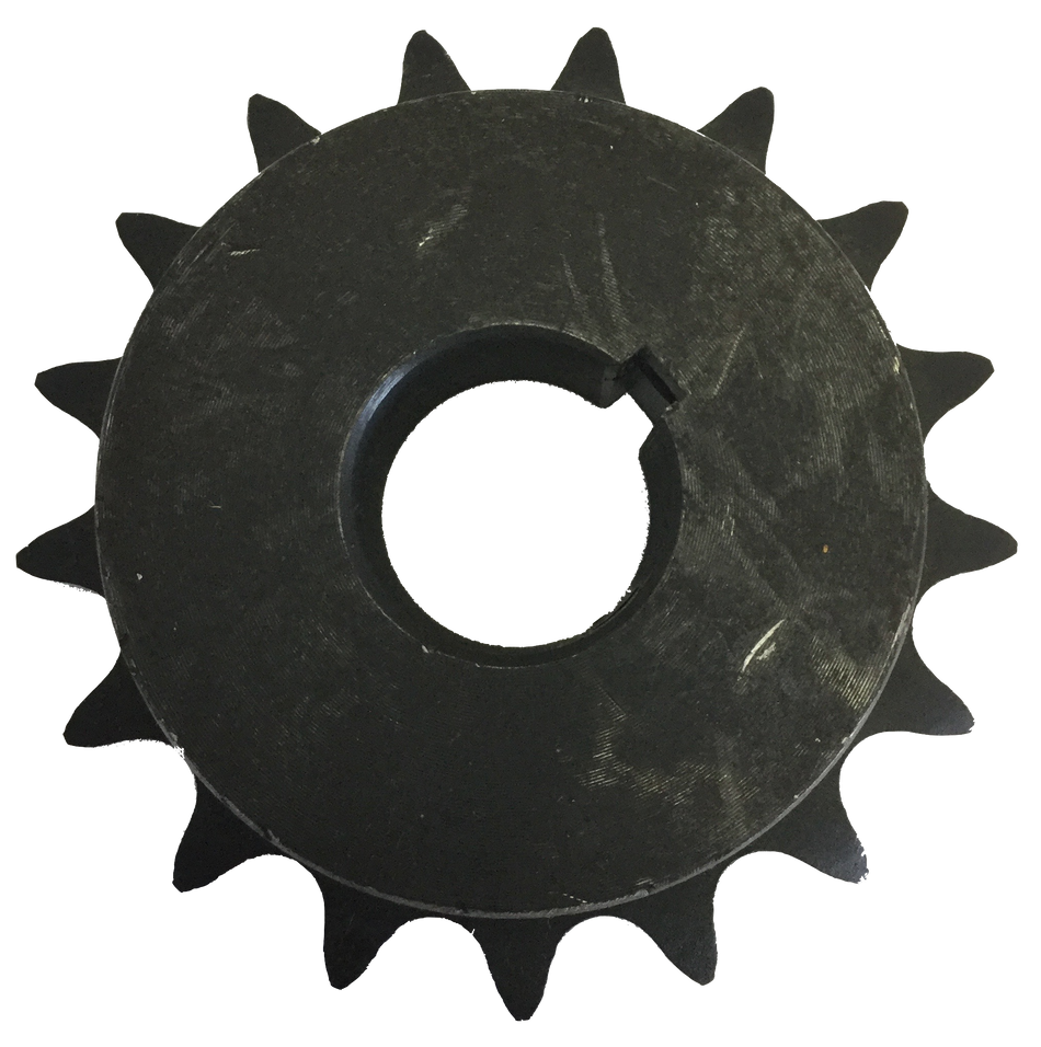 H6017X1 17-Tooth, 60 Standard Roller Chain Finished Bore Sprocket (3/4" Pitch, 1" Bore) - Froedge Machine & Supply Co., Inc.