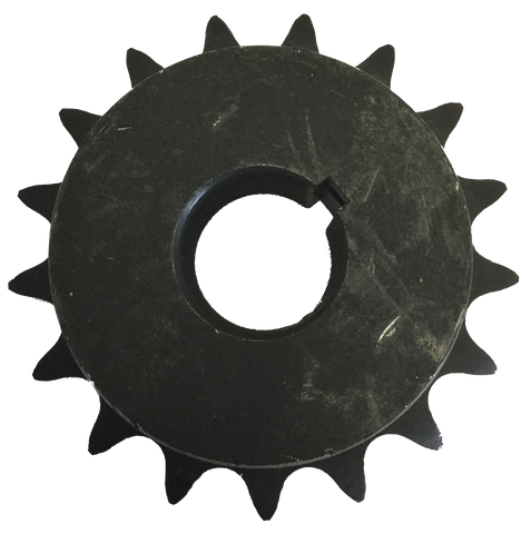 H6017X1 17-Tooth, 60 Standard Roller Chain Finished Bore Sprocket (3/4" Pitch, 1" Bore) - Froedge Machine & Supply Co., Inc.