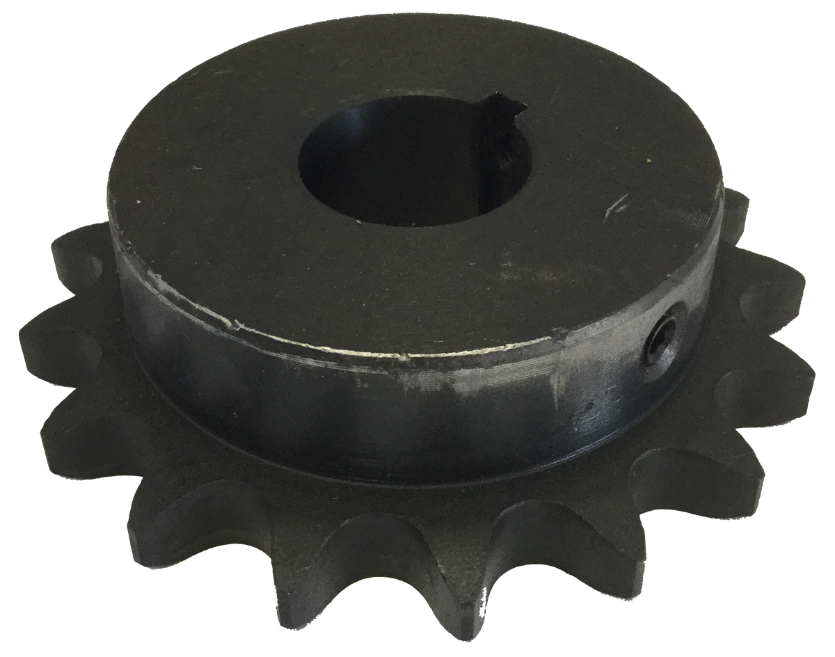 H6017X1 17-Tooth, 60 Standard Roller Chain Finished Bore Sprocket (3/4" Pitch, 1" Bore) - Froedge Machine & Supply Co., Inc.