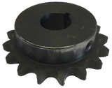 H5017X1 17-Tooth, 50 Standard Roller Chain Finished Bore Sprocket (5/8" Pitch, 1" Bore) - Froedge Machine & Supply Co., Inc.