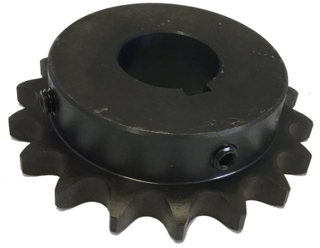 H6018X1716 18-Tooth, 60 Standard Roller Chain Finished Bore Sprocket (3/4" Pitch, 1 7/16" Bore) - Froedge Machine & Supply Co., Inc.