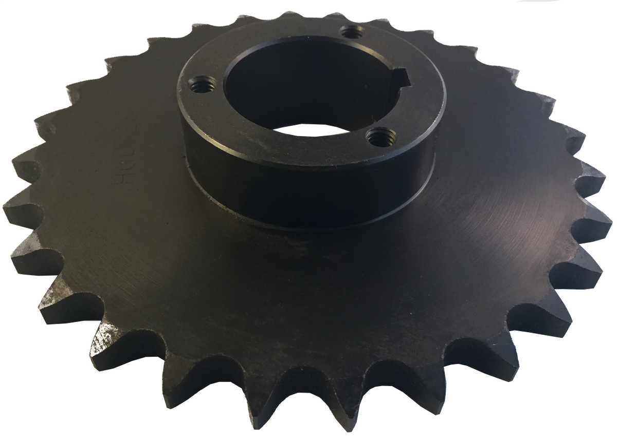 H60P28 28-Tooth, 60 Standard Roller Chain Split Taper Sprocket (3/4" Pitch) - Froedge Machine & Supply Co., Inc.