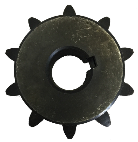 H8010X1 10-Tooth, 80 Standard Roller Chain Finished Bore Sprocket (1" Pitch, 1" Bore) - Froedge Machine & Supply Co., Inc.