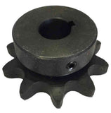 H8010X1 10-Tooth, 80 Standard Roller Chain Finished Bore Sprocket (1" Pitch, 1" Bore)