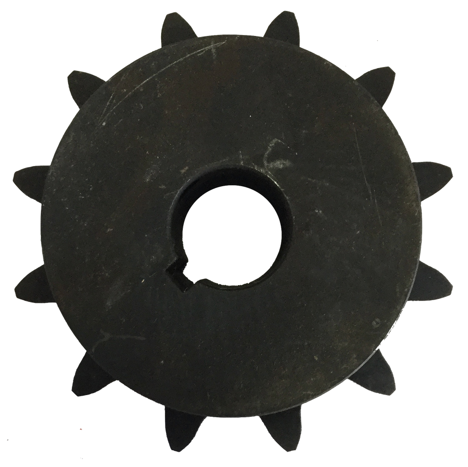 H8012X1 12-Tooth, 80 Standard Roller Chain Finished Bore Sprocket (1" Pitch, 1" Bore) - Froedge Machine & Supply Co., Inc.
