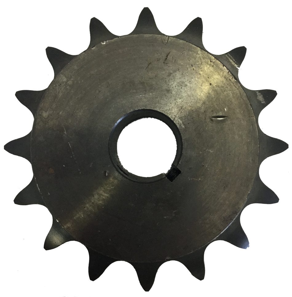 H8016X114 16-Tooth, 80 Standard Roller Chain Finished Bore Sprocket (1" Pitch, 1 1/4" Bore) - Froedge Machine & Supply Co., Inc.