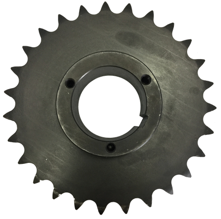 H8027X278 27-Tooth, 80 Standard Roller Chain Finished Bore Sprocket (1" Pitch, 2 7/8" Bore) - Froedge Machine & Supply Co., Inc.