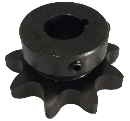 H809X1 9-Tooth, 80 Standard Roller Chain Finished Bore Sprocket (1" Pitch, 1" Bore) - Froedge Machine & Supply Co., Inc.