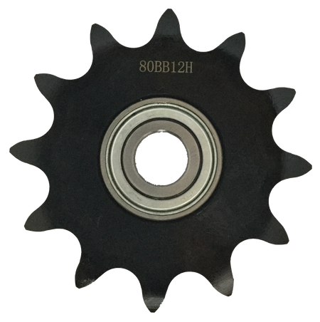 HB80A12X34 12-Tooth, 80 Standard Roller Chain Type A Finished Bore Idler Sprocket (1" Pitch, 3/4" Bore) - Froedge Machine & Supply Co., Inc.