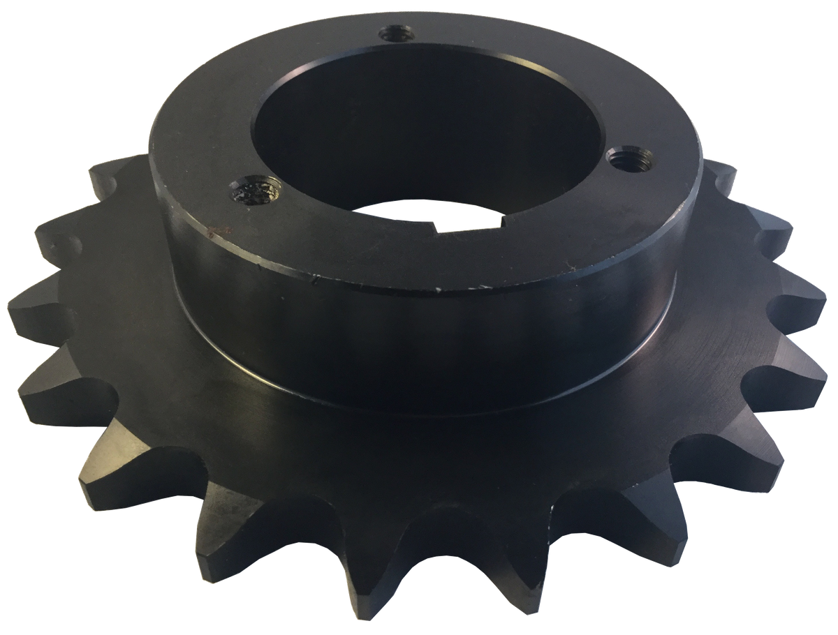 H80Q21 21-Tooth, 80 Standard Roller Chain Split Taper Sprocket (1" Pitch) - Froedge Machine & Supply Co., Inc.