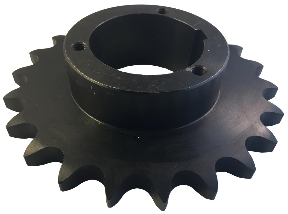 H80Q22 22-Tooth, 80 Standard Roller Chain Split Taper Sprocket (1" Pitch) - Froedge Machine & Supply Co., Inc.