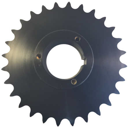 H60Q28 28-Tooth, 60 Standard Roller Chain Split Taper Sprocket (3/4" Pitch) - Froedge Machine & Supply Co., Inc.