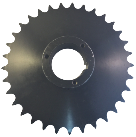 H80Q33 33-Tooth, 80 Standard Roller Chain Split Taper Sprocket (1" Pitch) - Froedge Machine & Supply Co., Inc.