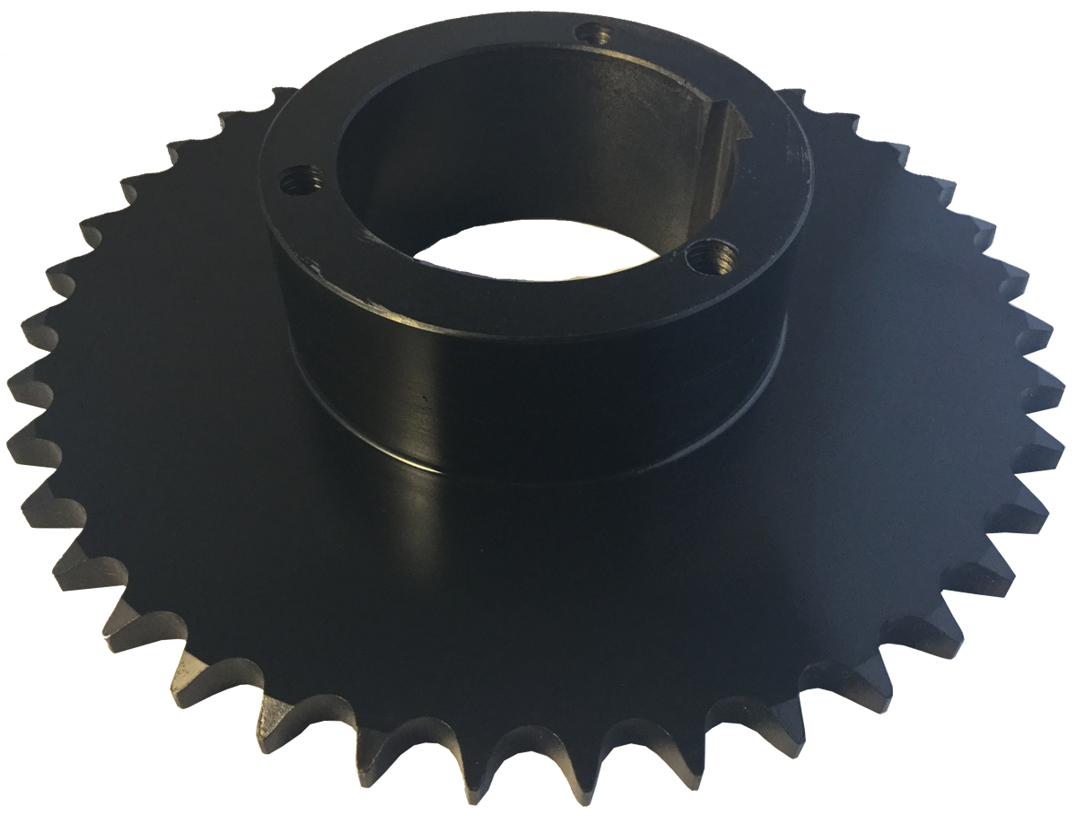 H60Q40 40-Tooth, 60 Standard Roller Chain Split Taper Sprocket (3/4" Pitch) - Froedge Machine & Supply Co., Inc.