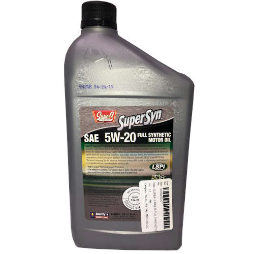 5W-20 Full Synthetic Motor Oil SuperS 1 Quart