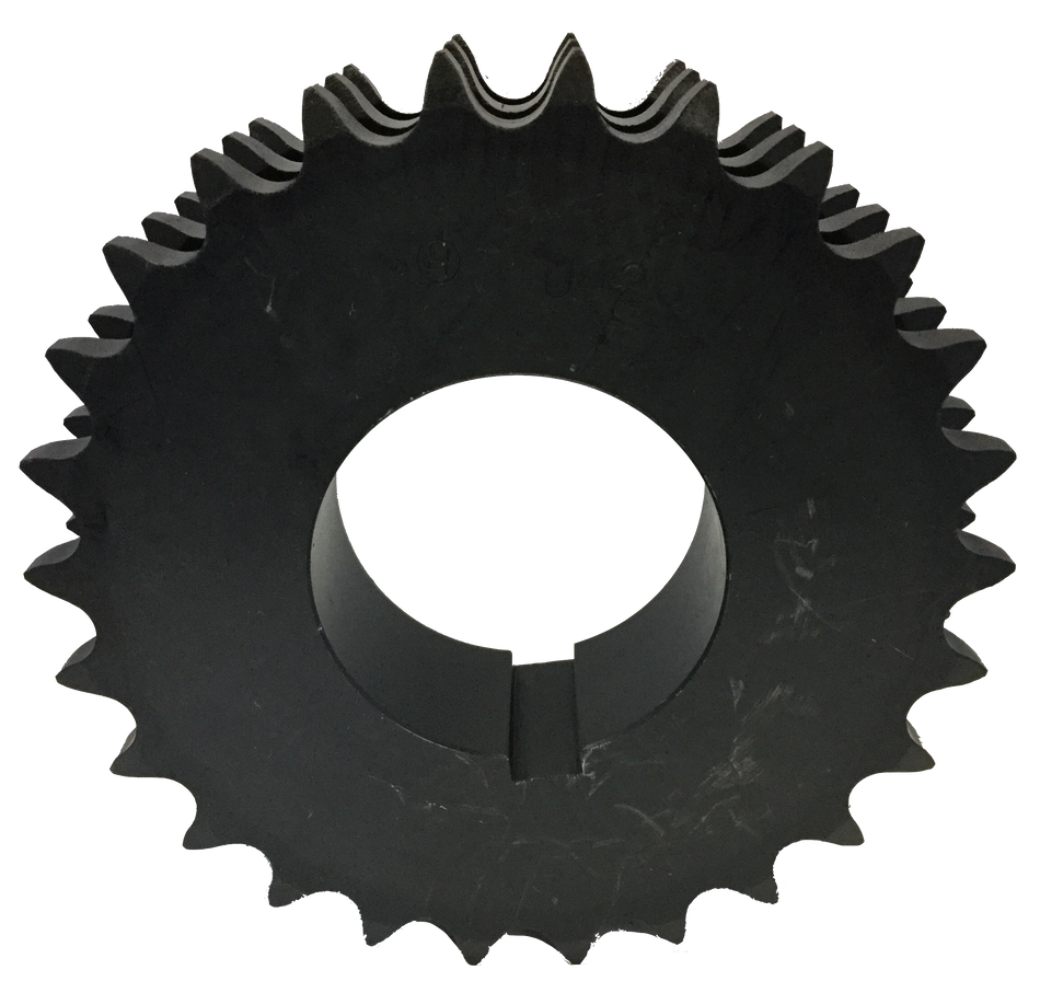 T60Q26 26-Tooth, 60 Standard Roller Chain Split Taper Triple Sprocket (3/4" Pitch) - Froedge Machine & Supply Co., Inc.